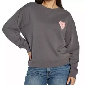 Wildfox Graphic Crewneck “I Wish It Was Saturday” Sweatshirt Size Large